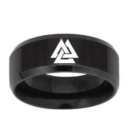 Celtic Odin Metal Black Ring