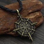 Nordic neclace with leather rope