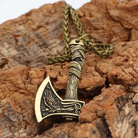 Viking Axe Pendanr Necklace