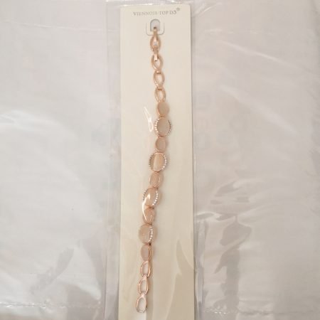 Viennois Oval Opal Bracelet With Rhinestone