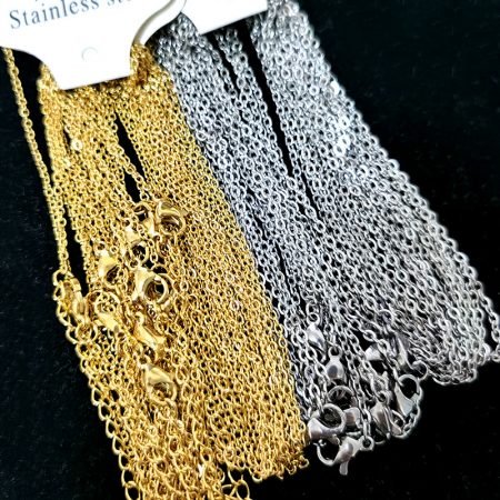 Single spare chain for women 1.5 to 2.0 mm