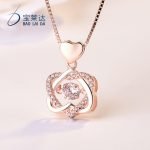 S925 Dual heart pendant necklace