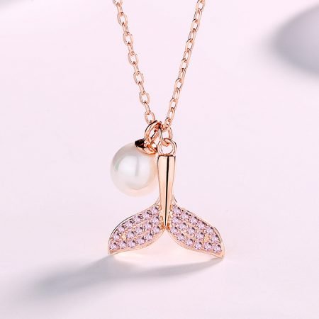 S925 Fishtail Pearl necklace