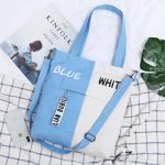 Dual Color Canvas Shoulder bag