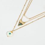 Multilayer Hert pendant necklace