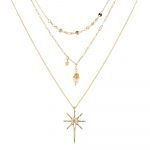 Multilayer Star pendant necklace