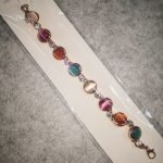 Viennois multicolor opal and rhinestone bracelet