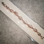 Viennois oval opal with rhinestone bracelet