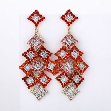 Crystal Rhinestone cascade earring
