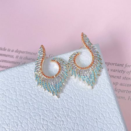 Rhinestone creative design earring