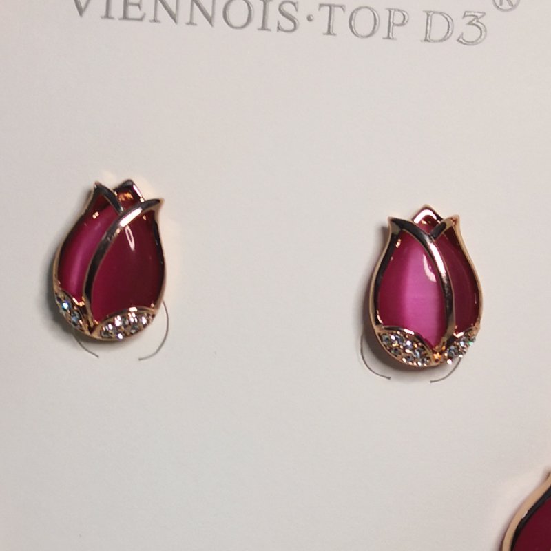 Opal tulip jewelry set