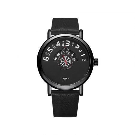 Yazole PU belt creative mens watch