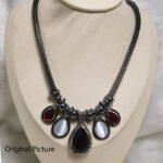 Oubi Yabi multicolor opal and gem necklace