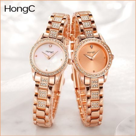 HongC step belt rhinestone watch for girls