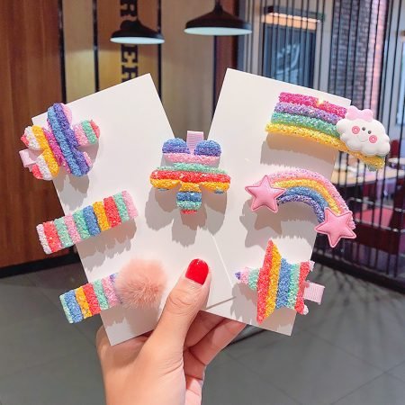 Rainbow candy hairclip 3 pcs set