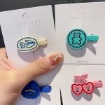 Cute cartoon metal hairclip 3 pcs set