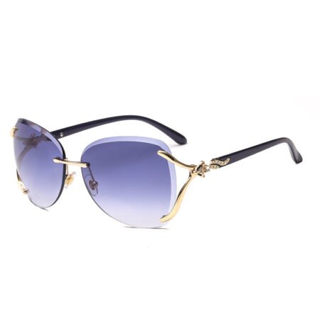 Ornamental frame less sunglass