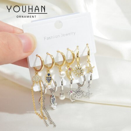 Gorgeous earring set of 3 pairs