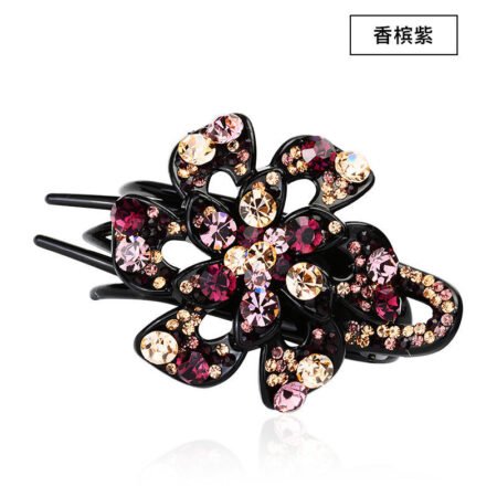Tritooth Duckbill floral hairclip