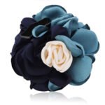 Big fabric flower hairclip for hairbun