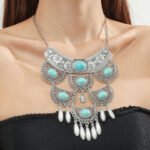 Antique tibbet turquoise Necklace