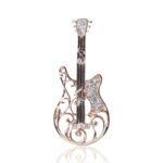 Guiter shaped brooches