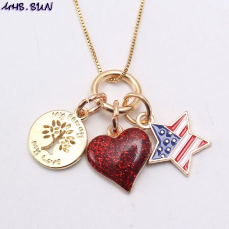 USA theme necklace for toddlar's