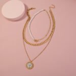 Goldplating multilayer necklace