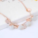 Red apple opal ball necklace