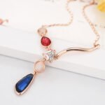 Opal fox boutique necklace