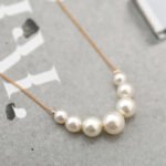 Red apple pearl ball neckalce