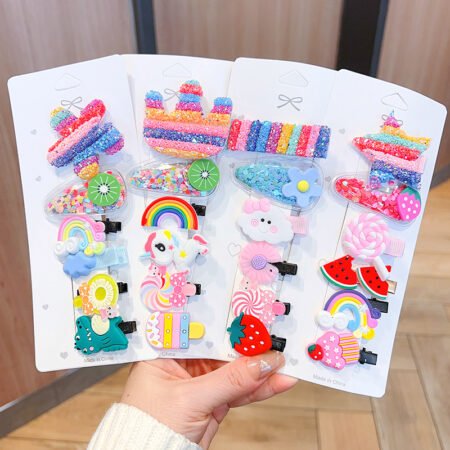 Rainbo hairlclip set of 6 Pcs