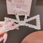Rhinestone strong hair catch hair clip