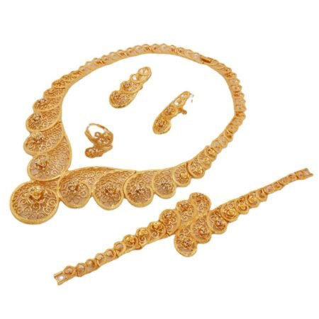 Indian Style dubai gold replica bridal set
