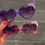 Heart shaped floral sunglass for toddlars