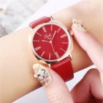 PU belt square dial fashion watch