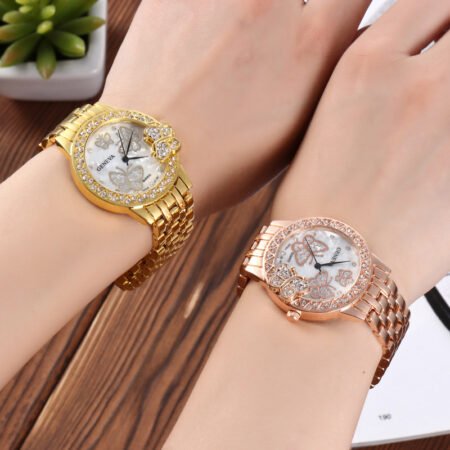 Butterfly dial luxury watch for woment
