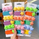 Lovely candy color hair clip 2 pcs set