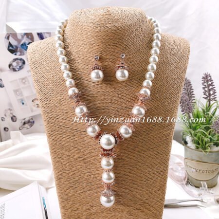 Viennois full pearl tassel jewelry set