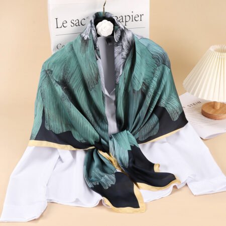 Wild leaf large square 110x110cm fashionable scarf