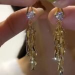 Fashionable Wheat Tassel Earrings Women_s