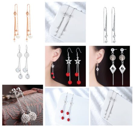 Various gold plated copper earrings random 1 pairs