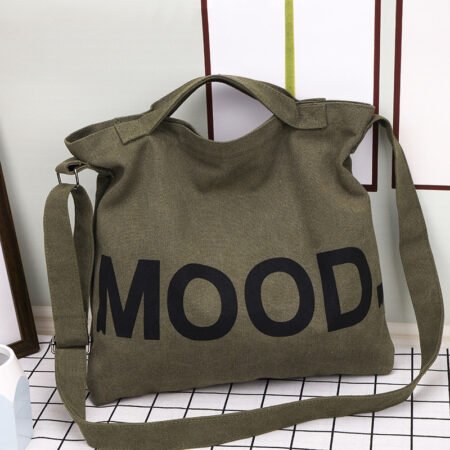 Trendy heavy duty unisesx tution bag with mood text