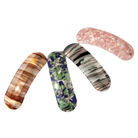Acrylic Marble pattern sideclip hairclip