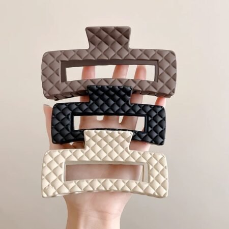 Rhombus pattern large bb clip hairclip
