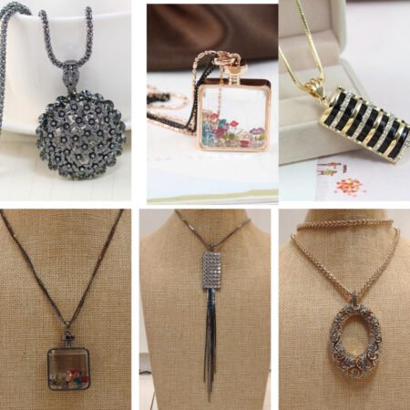 Oubi yabi Premier long necklace with thick chain