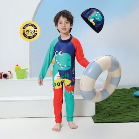 Full sleeve uv protected swim suit for boys