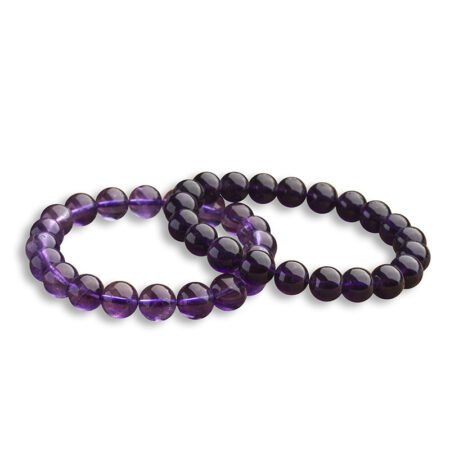 Natural Uruguayan amethyst dark purple bracelet