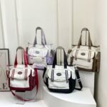 Nylon bag with 2 front and 1  back with 2 side pocket