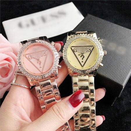 Luxury Women's Waterproof Quartz Watch with Steel Belt - Stylish Logo Design